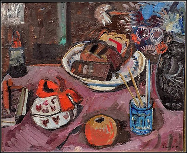 SU025 Csendélet [kék bögrével]